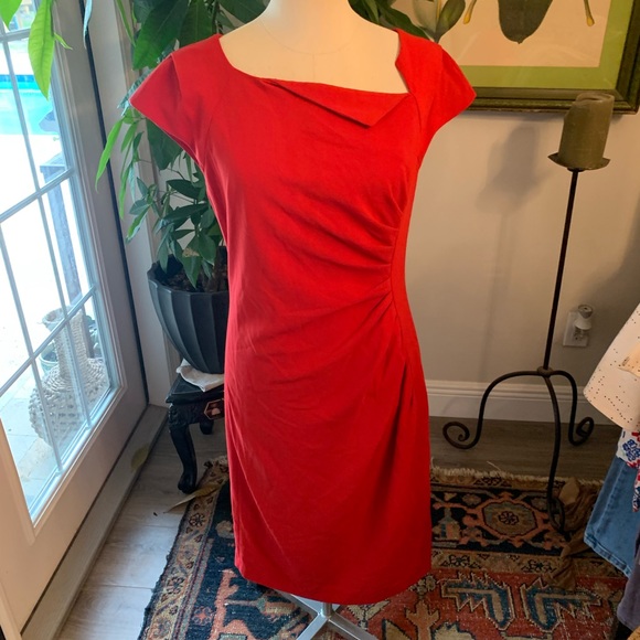LK Bennett Davina Red Dress - Picture 2 of 13